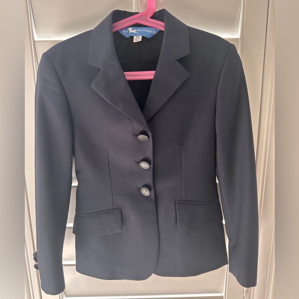 RJ Classics Skylar Jr. Show Coat - Girls 8s Navy - Picture 4 of 7